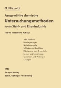 Produktbild: Ausgew&auml;hlte chemische Untersuchungsmethoden f&uuml;r die Stahl- und Eisenindustrie