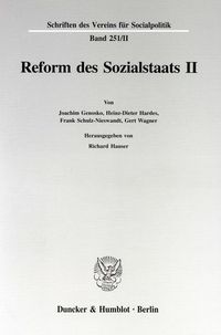 Produktbild: Reform des Sozialstaats II.