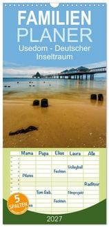Produktbild: Familienplaner 2027 - Usedom - Deutscher Inseltraum mit 5 Spalten (Wandkalender, 21 x 45 cm) CALVENDO