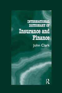 Produktbild: International Dictionary of Insurance and Finance