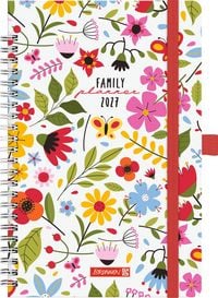 Produktbild: BRUNNEN 1070290037 Buchkalender Familienplaner 2027 "Flowers" A5, Papier