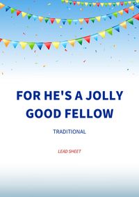 Produktbild: For he's a jolly good fellow