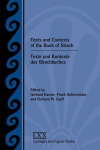 Produktbild: Texts and Contexts of the Book of Sirach / Texte und Kontexte des Sirachbuches