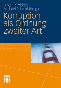 Produktbild: Korruption als Ordnung zweiter Art