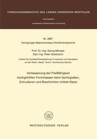 Produktbild: Verbesserung der Fließfähigkeit hochgefüllter Formmassen beim Spritzgießen, Extrudieren und Beschichten mittels Rakel