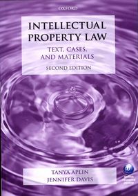 Produktbild: Aplin, T: Intellectual Property Law: Text, Cases, and Materi