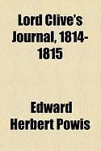 Produktbild: Lord Clive's Journal, 1814-1815