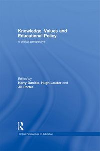Produktbild: Knowledge, Values and Educational Policy