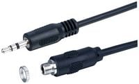Produktbild: Lyndahl Klinke Audio Adapterkabel [1x Klinkenstecker 3.5 mm - 1x Klinkenbuchse 3.5 mm] 1 m Schwarz