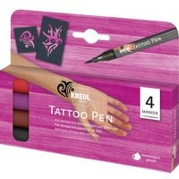 Produktbild: KREUL Tattoo Pen 4er Set Tribals, abwaschbar