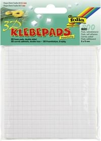 Produktbild: Folia 3D-Klebepads, 5x5 mm, sortiert, wei&szlig;, 800 St&uuml;ck