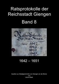 Produktbild: Ratsprotokolle der Reichsstadt Giengen