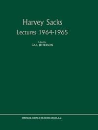 Produktbild: Harvey Sacks Lectures 1964&ndash;1965