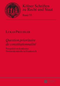 Produktbild: &laquo;Question prioritaire de constitutionnalit&eacute;&raquo;