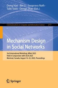 Produktbild: Mechanism Design in Social Networks
