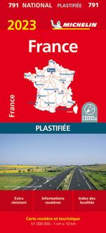 Produktbild: Michelin Frankreich 2023 (plastifiziert)