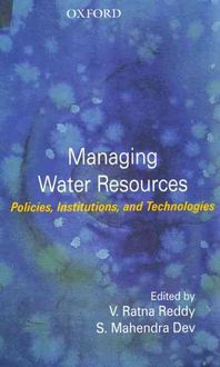 Produktbild: Managing Water Resources: Policies, Institutions, and Technologies