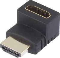 Produktbild: HDMI Adapter [1x HDMI-Stecker - 1x HDMI-Buchse] 270&deg; nach oben gewinkelt vergoldete Steckkontakte SpeaKa Professional
