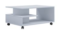 Produktbild: Holz Sofatisch Couchtisch Rollen rollbar Stango L