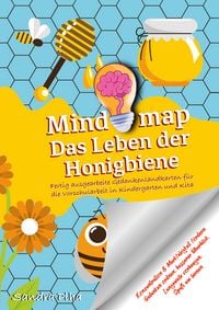 Produktbild: KitaFix-Mindmap Das Leben der Honigbiene (Fertig ausgearbeitete Gedankenlandkarten f&uuml;r die Vorschularbeit in Kindergarten und Kita)