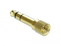 Produktbild: Delock 66390 66390 Klinke Audio Adapter [1x Klinkenstecker 6.35 mm - 1x Klinkenbuchse 3.5 mm] Gold