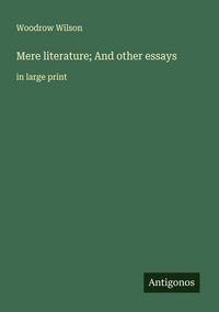 Produktbild: Mere literature; And other essays