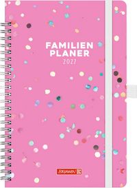 Produktbild: BRUNNEN 1070290017 Buchkalender Familienplaner 2027 "Confetti" A5, Papier