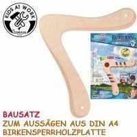 Bild vom Artikel Corvus A600527 - Kids at Work, Bumerang 2-Flügler, Holz, Bausatz zum Aussägen vom Autor 