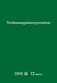 Produktbild: Verfassungsinterpretation