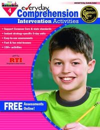 Produktbild: Everyday Comprehension Intervention Activities Grade 4 Book Teacher Resource