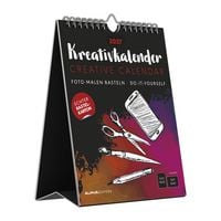 Produktbild: Kreativkalender Tischaufsteller hoch schwarz 2027