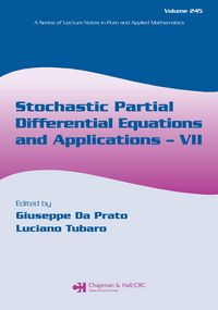 Produktbild: Stochastic Partial Differential Equations and Applications - VII
