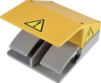 Produktbild: TRU COMPONENTS Fu&szlig;schalter 220 V/AC, 380 V/AC 10A 2 Pedale 2 &Ouml;ffner, 2 Schlie&szlig;er 1St.
