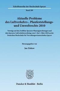 Produktbild: Aktuelle Probleme des Luftverkehrs-, Planfeststellungs- und Umweltrechts 2010.
