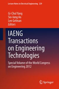 Produktbild: IAENG Transactions on Engineering Technologies