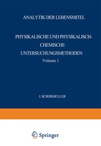 Produktbild: Analytik der Lebensmittel