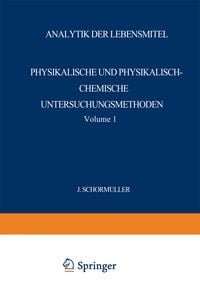 Produktbild: Analytik der Lebensmittel