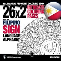 Produktbild: 26x2 Intricate Coloring Pages with the Filipino Sign Language Alphabet