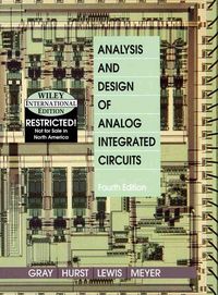 Produktbild: Analysis and Design of Analog Integrated Circuits
