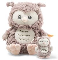 Produktbild: Steiff 241840 - Ollie Eule Spieluhr (Melodie: La Le Lu), Pl&uuml;sch, 21 cm
