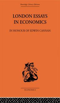 Produktbild: London Essays in Economics: In Honour of Edwin Cannan