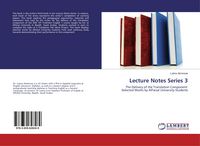 Produktbild: Lecture Notes Series 3