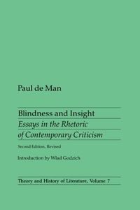 Produktbild: De Man, P: Blindness and Insight