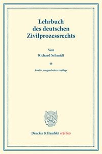Produktbild: Lehrbuch des deutschen Zivilprozessrechts.