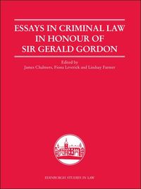 Produktbild: Essays in Criminal Law in Honour of Sir Gerald Gordon