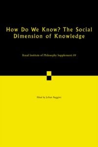 Produktbild: How Do We Know? The Social Dimension of Knowledge