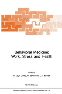 Produktbild: Behavioral Medicine: Work, Stress and Health