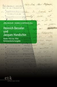 Produktbild: Heinrich Besseler und Jacques Handschin