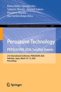 Produktbild: Persuasive Technology. PERSUASIVE 2026 Satellite Events