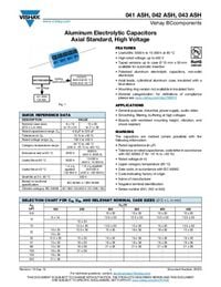 Produktbild: Vishay Elektrolyt-Kondensator axial bedrahtet 22 &micro;F 385 V +50 % (&Oslash; x L) 18 mm x 30 mm 1 St.